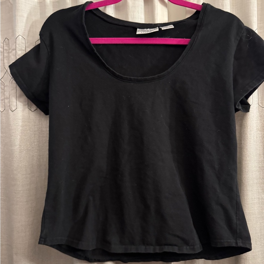 Fashion Bug Stretch Black Short Sleeve Tee